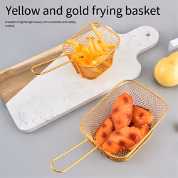 square oil filter frying basket snack tableware basket small
