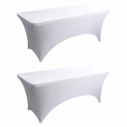Tablecloths For Rectangular Tablecloths,Stretch Fit Tablecloths White