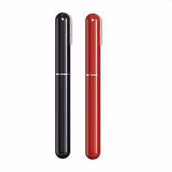 Air pump wine bottle opener pen Portable plastic cork Red+Black
