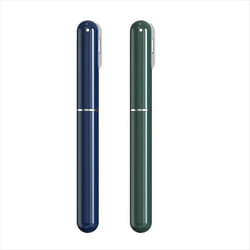 Air pump wine bottle opener pen Portable plastic cork Blue+Green