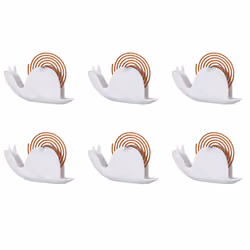 Portable Flying Disc Incense Holder, Snail Incense Holder, White
