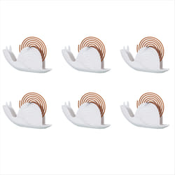 Portable Flying Disc Incense Holder, Snail Incense Holder, White