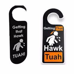 2Pcs Funny Door Knob Hanger Acrylic Interesting Door Handle Hook