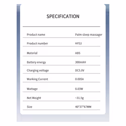 Electric Sleep Aids Device EMS Handheld Microcurrents Tens