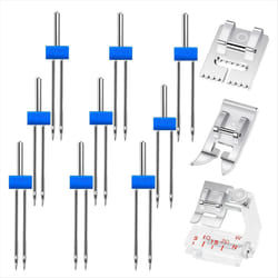 Double Needle With Presser Foot Different presser feet