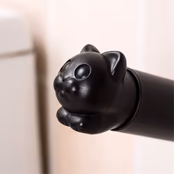 Wall Mounted Toilet Paper Holder Cartoon Cat White
