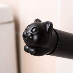 Wall Mounted Toilet Paper Holder Cartoon Cat White