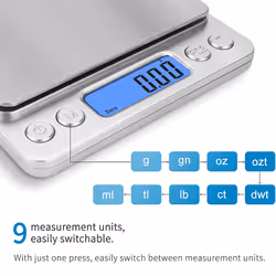 Food Scales 3kg/0.1g Digital Kitchen Scale Weight Grams and Ounces