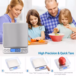 Food Scales 3kg/0.1g Digital Kitchen Scale Weight Grams and Ounces