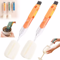 Use multi-function cup brush five-in-one sponge cup brush blue