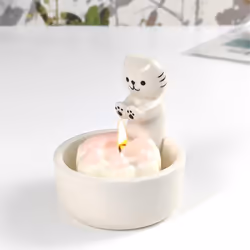 Kitty Candle Holder, Lovely Cat Home Decoration Candlestick