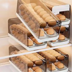 Automatic Egg Rolling Dispenser Clear Egg Container