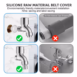 Faucet Leak-Proof Sealing Gasket, 50 PCS Faucet Silicone Gasket