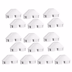 16 Pack White Vinyl Picket Fence Caps 7/8in x 3in
