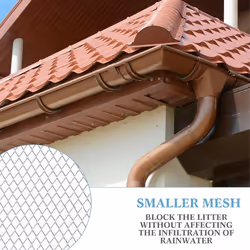 Gutter Guard Mesh Filter Gutter Cover DIY Gutter Screen