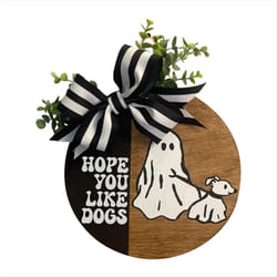 Halloween Door Hanger Ghost Walking Dog Door Hanger