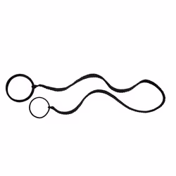 2 Pack 71CM Blonde Elastic Ponytail Wrap Hair Tie