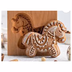 Wooden Cookie Mold , 3D Carved Wooden Animal Cookie Mold sheep