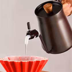Hand Brewed Coffee Pot Spout Coffee Flow Regulator Silicone Black