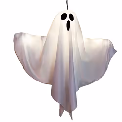 LED Glowing Ghost Indoor and Outdoor Decoration Hanging Lights White