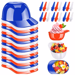 Baseball Helmet Ice Cream Snack Bowl 8 oz Mini Baseball Cap Bowls