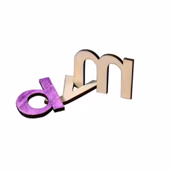104PCS Wooden Alphabet Letters for DIY Crafts 3D Letters