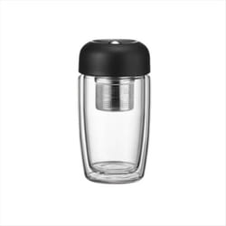 Thickened Anti-Scalding Glass Cups Watertight Leakproof Cup 320ML,B