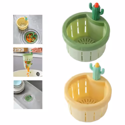 Cactus sink drain filter, sink drain basket filter, yellow