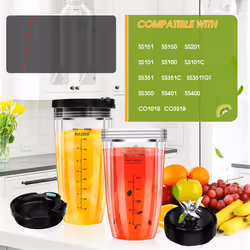 Blender Replacement Parts for , 32oz & 24oz Blender Cups