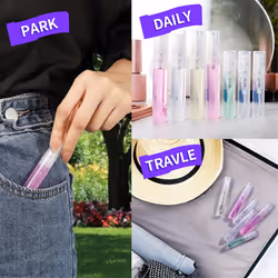 60PCS Mini Sprays Bottle, 3ml 5ml Mini Clear Plastic Sprays Bottle