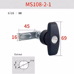 2 RV Trailer T-Handle Locks Cam Locks, Cabinet Locks, Drawer Locks