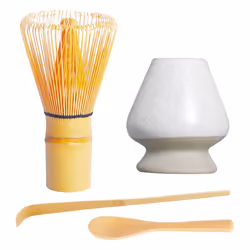Matcha Set Handmade Bamboo Whisk(Chasen) and Traditional Tea Scoop