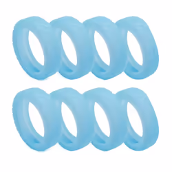 8Pc Suitcases Wheel Covers,for Most 8 Spinner Wheels Fluorescent blue