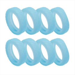 8Pc Suitcases Wheel Covers,for Most 8 Spinner Wheels Fluorescent blue