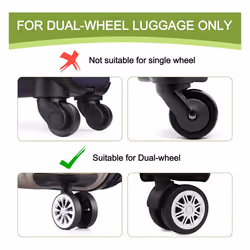 8Pcs Luggage Wheel Covers,Silicone Suitcase Wheel Protectors