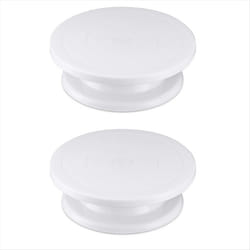 cake decoration decorating turntable White