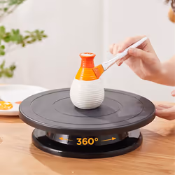 cake decoration decorating turntable White