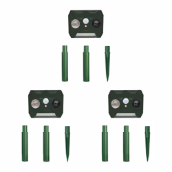Solar Ultrasonic Animal Repellent Outdoor,Deer Repellent Device 3Pcs