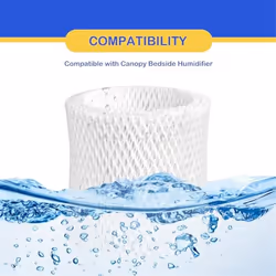 for Canopy Bedside Humidifier,Wood Pulp Paper Filter 3pcs