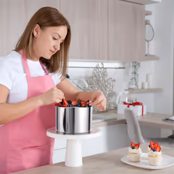 Adjustable Stainless Steel Cake Ring 6 to 12 Inches, Round Cake Molds