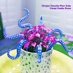 7PCS Sea Octopus Tentacle Plant Stake Garden Stakes A
