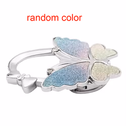 3PCS Foldable Fashion Butterfly Purse Bag Table Hook Holder