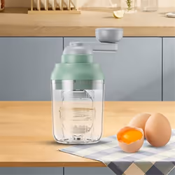 Manual Egg Shakers, Egg Spinner for Hard Boiled Eggs, Egg Mixer,White