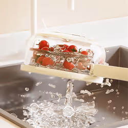 Fruit Vegetable Washing Bowl, Detachable Design,Draining Bowl,1PCS,A