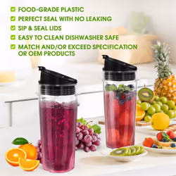 Blender Replacement Parts for , 3 Pack 16oz Blender Cups