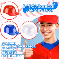 Baseball Helmet Ice Cream Snack Bowl, Mini Baseball Cap Bowl,30pcs