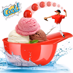 Baseball Helmet Ice Cream Snack Bowl, Mini Baseball Cap Bowl,30pcs