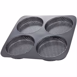 Hamburger Bun Pan, 5 Inch Non-Stick Carbon Steel Hamburger Mold