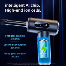 Compressed Air Duster, 3-Gear to 100000RPM Electric Air Duster