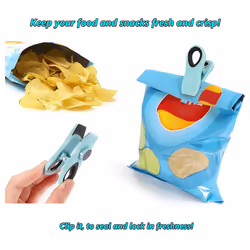 Bag Clips with Magnets - Food Clips, Chip Clips, Sealing Clips